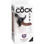 KING COCK - HARNESS CON PENE REALÍSTICO MARRÓN 20.3 CM - Imagen 3
