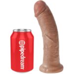 KING COCK - PENE REALÍSTICO 19.5 CM CARAMELO - Imagen 5