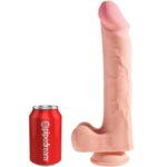 KING COCK - PENE REALÍSTICO 3D CON TESTÍCULOS 24.8 CM NATURAL - Imagen 6