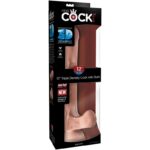 KING COCK - PENE REALÍSTICO 3D CON TESTÍCULOS 24.8 CM NATURAL - Imagen 8