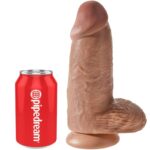 KING COCK - PENE REALÍSTICO CHUBBY 23 CM CARAMELO - Imagen 5