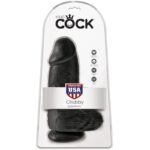 KING COCK - PENE REALÍSTICO CHUBBY 23 CM NEGRO - Imagen 6