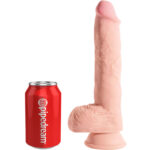 KING COCK - PENE REALÍSTICO CON TESTÍCULOS 19.4 CM NATURAL - Imagen 6