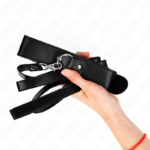 KINK - COLLAR CON CORREA 116 CM FINO NEGRO AJUSTABLE 32-50 CM X 8 CM - Imagen 3