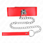 KINK - COLLAR CON CORREA 65 CM ANCHO ROJO AJUSTABLE 33.5-41 CM X 5 CM - Imagen 3