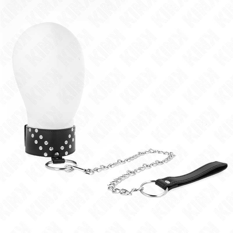 KINK - COLLAR CON CORREA 65 CM CON REMACHE EN V AJUSTABLE 36-43 CM X 5 CM-MillenialSexshop-KINK COLLAR & GAG Imagen del artículo erótico KINK - COLLAR CON CORREA 65 CM CON REMACHE EN V AJUSTABLE 36-43 CM X 5 CM de KINK COLLAR & GAG en la sección BDSM & BONDAGE |Bondage|Collares de Millenial Sexshop.