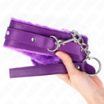 KINK - COLLAR CON CORREA 65 CM CON RESTRICCIONES MORADO AJUSTABLE 36-42 CM X 5.5 CM - Imagen 5