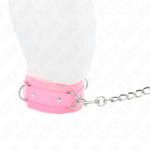 KINK - COLLAR CON CORREA 65 CM CON RESTRICCIONES ROSA AJUSTABLE 36-42 CM X 5.5 CM - Imagen 4