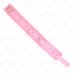 KINK - COLLAR CON CORREA 65 CM CON RESTRICCIONES ROSA AJUSTABLE 36-42 CM X 5.5 CM - Imagen 5