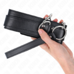 KINK - COLLAR CON CORREA 65 CM HEBILLAS PLATEADAS AJUSTABLE 33-46 CM X 5.5 CM - Imagen 4