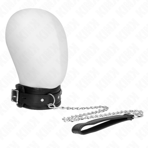 Imagen del artículo erótico KINK - COLLAR CON CORREA 65 CM MODELO BÁSICO MODELO 1 53 X 6 CM de KINK COLLAR & GAG en la sección BDSM & BONDAGE |Bondage|Collares de Millenial Sexshop.