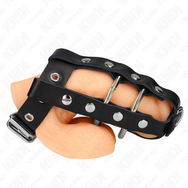Imagen del artículo erótico KINK - JAULA PENE AJUSTABLE CON CANDADO de KINK RING POWER en la sección BDSM & BONDAGE |Artículos BDSM|Anillas pene metal BDSM de Millenial Sexshop.