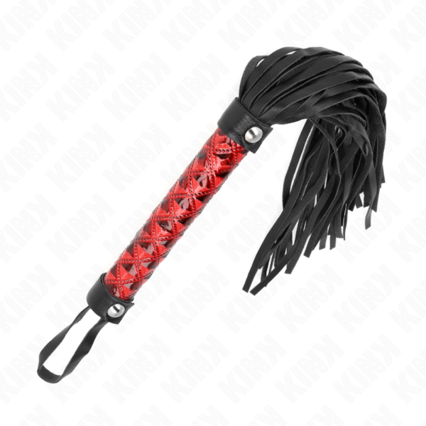 Imagen del artículo erótico KINK - LÁTIGO CON PATRÓN DE DIAMANTE 40 CM de KINK IMPACT & TOUCH en la sección BDSM & BONDAGE |Artículos BDSM|Látigos BDSM de Millenial Sexshop.