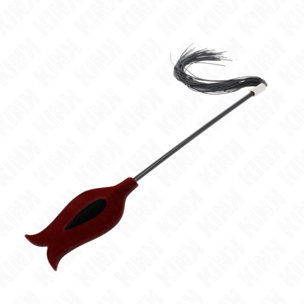 Imagen del artículo erótico KINK - LÁTIGO DE BORLA DE SILICONA CON FORMA DE ROSA 45 CM de KINK IMPACT & TOUCH en la sección BDSM & BONDAGE |Artículos BDSM|Látigos BDSM de Millenial Sexshop.