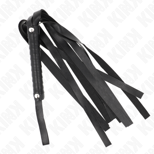 Imagen del artículo erótico KINK - LÁTIGO DE COLA ANCHA NEGRO 48.5 CM de KINK IMPACT & TOUCH en la sección BDSM & BONDAGE |Artículos BDSM|Látigos BDSM de Millenial Sexshop.