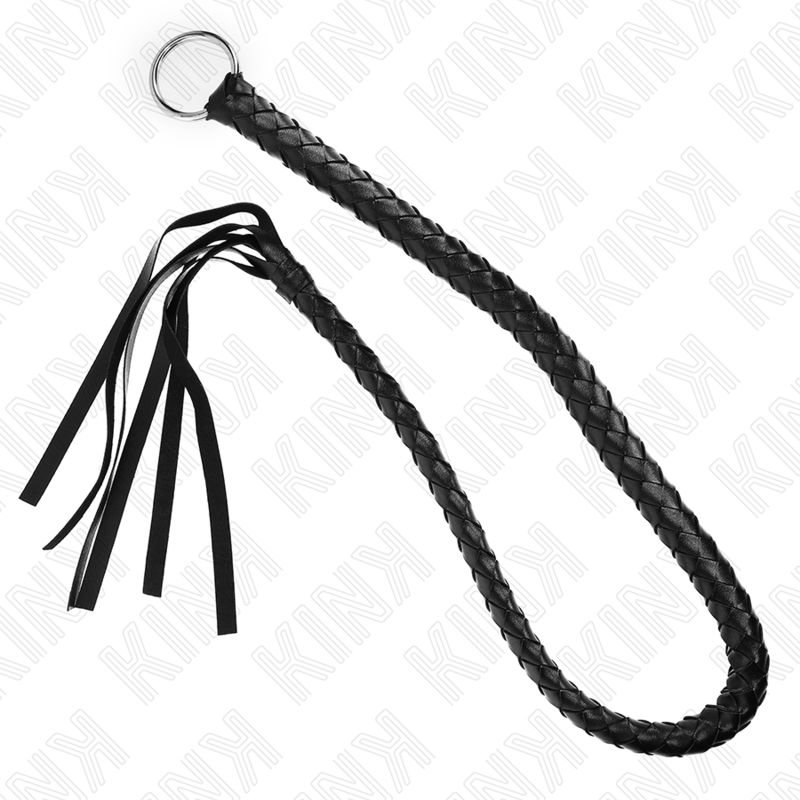 Imagen del artículo erótico KINK - LÁTIGO DE SERPIENTE CON ANILLO DE MANO NEGRO 65 CM de KINK IMPACT & TOUCH en la sección BDSM & BONDAGE |Artículos BDSM|Látigos BDSM de Millenial Sexshop.