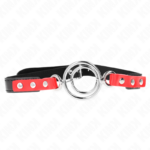 Imagen del artículo erótico KINK - MORDAZA CON MÚLTIPLES JUNTAS TÓRICAS 4 / 4.8 CM ROJO AJUSTABLE 38 X 56 CM de KINK COLLAR & GAG en la sección BDSM & BONDAGE |Bondage|Mordazas de Millenial Sexshop.
