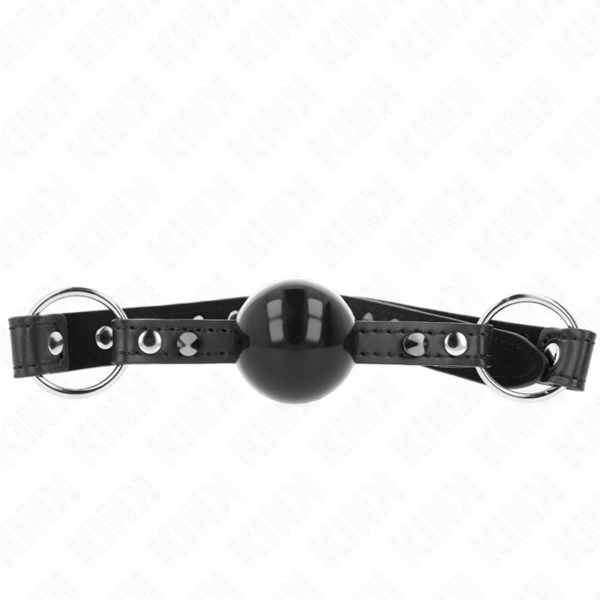 Imagen del artículo erótico KINK - MORDAZA DE BOLA 4 CM CON REMACHE DE PUNTA Y CIERRE A PRESIÓN 65 x 2 CM de KINK COLLAR & GAG en la sección BDSM & BONDAGE |Bondage|Mordazas de Millenial Sexshop.