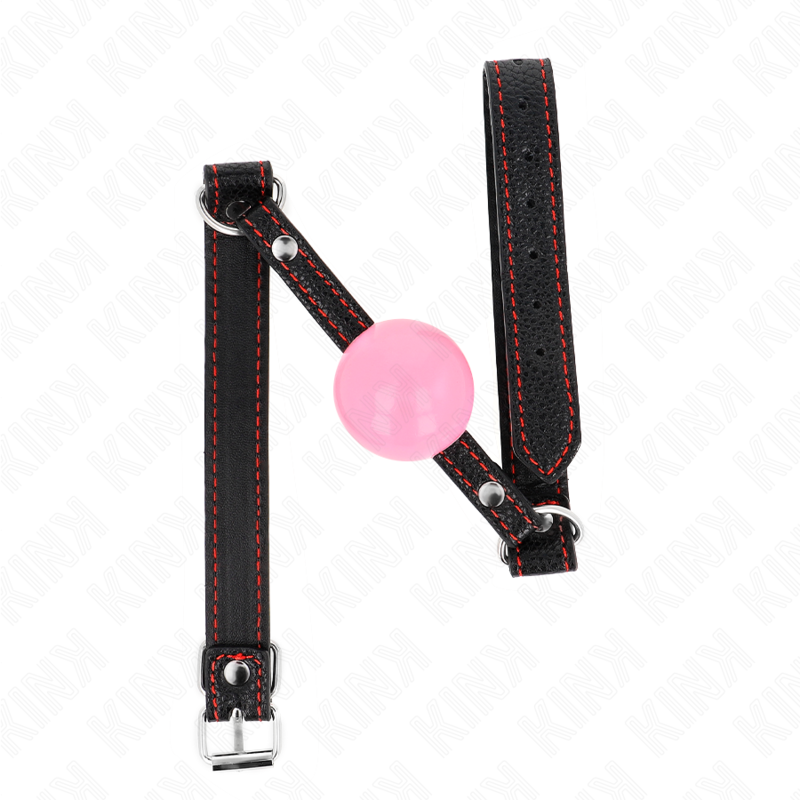 Imagen del artículo erótico KINK - MORDAZA DE BOLA 4 CM DE ORO ROSA 60 x 2 CM de KINK COLLAR & GAG en la sección BDSM & BONDAGE |Bondage|Mordazas de Millenial Sexshop.