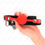 KINK - MORDAZA DE BOLA 4 CM DE SILICONA CON CANDADO 60 x 2 CM - Imagen 2