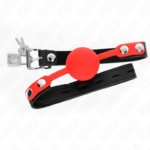 Imagen del artículo erótico KINK - MORDAZA DE BOLA 4 CM DE SILICONA CON CANDADO 60 x 2 CM de KINK COLLAR & GAG en la sección BDSM & BONDAGE |Bondage|Mordazas de Millenial Sexshop.