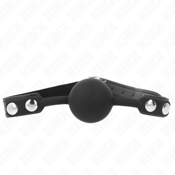 Imagen del artículo erótico KINK - MORDAZA DE BOLA 4 CM DE SILICONA MODELO 1 60 x 2 CM de KINK COLLAR & GAG en la sección BDSM & BONDAGE |Bondage|Mordazas de Millenial Sexshop.