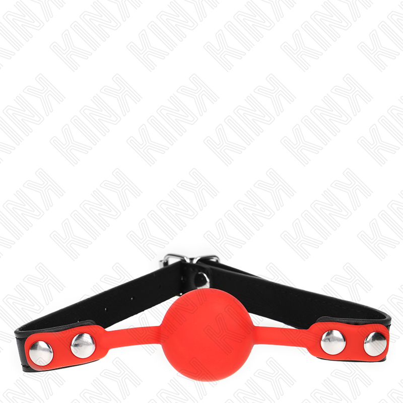 KINK - MORDAZA DE BOLA 4 CM DE SILICONA ROJA 60 x 2 CM-MillenialSexshop-KINK COLLAR & GAG Imagen del artículo erótico KINK - MORDAZA DE BOLA 4 CM DE SILICONA ROJA 60 x 2 CM de KINK COLLAR & GAG en la sección BDSM & BONDAGE |Bondage|Mordazas de Millenial Sexshop.