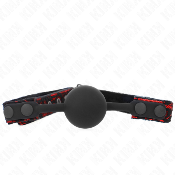 Imagen del artículo erótico KINK - MORDAZA DE BOLA 4 CM DE SILICONA SCANDAL MODELO 1 65 x 2 CM de KINK COLLAR & GAG en la sección BDSM & BONDAGE |Bondage|Mordazas de Millenial Sexshop.