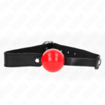 Imagen del artículo erótico KINK - MORDAZA DE BOLA 4 CM SUAVE DE TPE MODELO 1 66 x 2.5 CM AJUSTABLE 41-61 CM de KINK COLLAR & GAG en la sección BDSM & BONDAGE |Bondage|Mordazas de Millenial Sexshop.