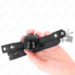 KINK - MORDAZA DE BOLA 4 CM SUAVE DE TPE MODELO 3 60 x 2 CM AJUSTABLE 37-52 CM - Imagen 4