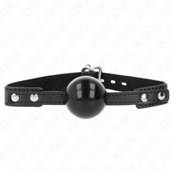 Imagen del artículo erótico KINK - MORDAZA DE BOLA 4 CM SUAVE DE TPE MODELO 3 60 x 2 CM AJUSTABLE 37-52 CM de KINK COLLAR & GAG en la sección BDSM & BONDAGE |Bondage|Mordazas de Millenial Sexshop.