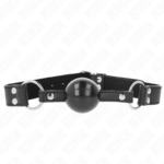 Imagen del artículo erótico KINK - MORDAZA DE BOLA 4 CM SUAVE Y SÓLIDA CON CORREA DE POLIPIEL 62 x 2.5 CM AJUSTABLE 42-58 CM de KINK COLLAR & GAG en la sección BDSM & BONDAGE |Bondage|Mordazas de Millenial Sexshop.