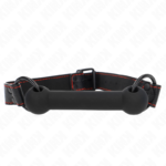 Imagen del artículo erótico KINK - MORDAZA FORMA DE HUESO CON CORREA POLIPIEL NEGRO AJUSTABLE 41-57 CM de KINK COLLAR & GAG en la sección BDSM & BONDAGE |Bondage|Mordazas de Millenial Sexshop.