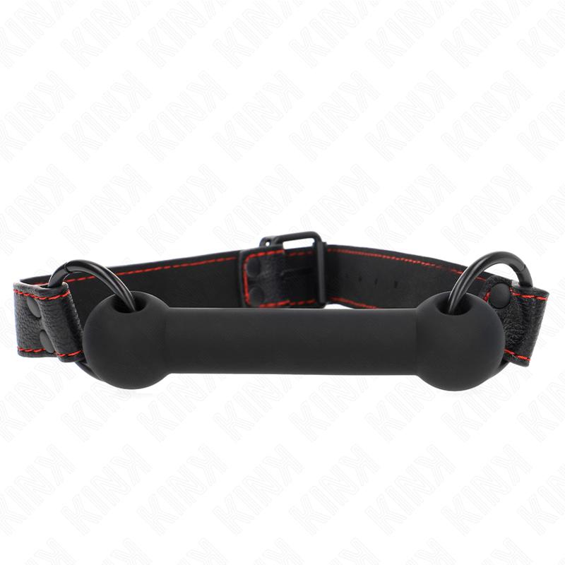 Imagen del artículo erótico KINK - MORDAZA FORMA DE HUESO CON CORREA POLIPIEL NEGRO AJUSTABLE 41-57 CM de KINK COLLAR & GAG en la sección BDSM & BONDAGE |Bondage|Mordazas de Millenial Sexshop.