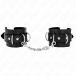 Imagen del artículo erótico KINK - MUÑEQUERAS CON 3 ANILLAS EN D AJUSTABLE NEGRO 17.5-25 CM X 6 CM de KINK WRIST RESTRAINT en la sección BDSM & BONDAGE |Bondage|Esposas de fijación de Millenial Sexshop.