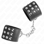 KINK - MUÑEQUERAS CON CIERRE A PRESIÓN AJUSTABLE NEGRO 19-24 CM X 5.5 CM - Imagen 2