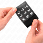 KINK - MUÑEQUERAS CON CIERRE A PRESIÓN AJUSTABLE NEGRO 19-24 CM X 5.5 CM - Imagen 3