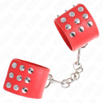 KINK - MUÑEQUERAS CON CIERRE A PRESIÓN AJUSTABLE ROJO 19-24 CM X 5.5 CM - Imagen 2