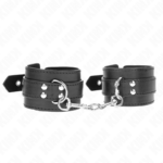 Imagen del artículo erótico KINK - MUÑEQUERAS CON TACHUELAS NEGRO 35 X 6 CM de KINK WRIST RESTRAINT en la sección BDSM & BONDAGE |Bondage|Esposas de fijación de Millenial Sexshop.