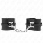 Imagen del artículo erótico KINK - MUÑEQUERAS DELUXE CON CIERRE DE CANDADO AJUSTABLE 14.5-21 CM X 6 CM de KINK WRIST RESTRAINT en la sección BDSM & BONDAGE |Bondage|Esposas de fijación de Millenial Sexshop.