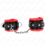 Imagen del artículo erótico KINK - MUÑEQUERAS ESTILO HEAVY FORRO ROJO AJUSTABLE 20-30 CM X 6 CM de KINK WRIST RESTRAINT en la sección BDSM & BONDAGE |Bondage|Esposas de fijación de Millenial Sexshop.