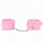 Imagen del artículo erótico KINK - MUÑEQUERAS FORRADAS PREMIUM ROSA CON CORREA ROSA AJUSTABLE 17-29 CM X 6 CM de KINK WRIST RESTRAINT en la sección BDSM & BONDAGE |Bondage|Esposas de fijación de Millenial Sexshop.