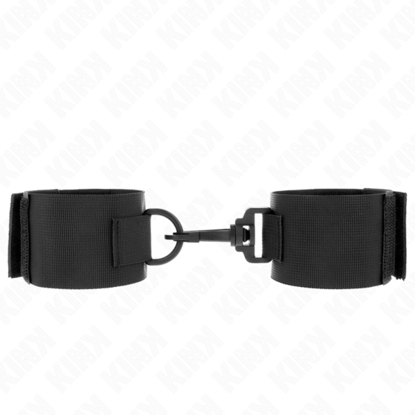Imagen del artículo erótico KINK - MUÑEQUERAS NYLON NEGRO de KINK WRIST RESTRAINT en la sección BDSM & BONDAGE |Bondage|Esposas de fijación de Millenial Sexshop.