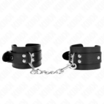 Imagen del artículo erótico KINK - MUÑEQUERAS SENCILLAS NEGRO AJUSTABLE 20-23 CM X 5.5 CM de KINK WRIST RESTRAINT en la sección BDSM & BONDAGE |Bondage|Esposas de fijación de Millenial Sexshop.