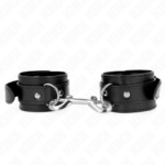 Imagen del artículo erótico KINK - MUÑEQUERAS SIMPLES CON FILA DE REMACHES NEGRO AJUSTABLE 17-28 CM X 5 CM de KINK WRIST RESTRAINT en la sección BDSM & BONDAGE |Bondage|Esposas de fijación de Millenial Sexshop.