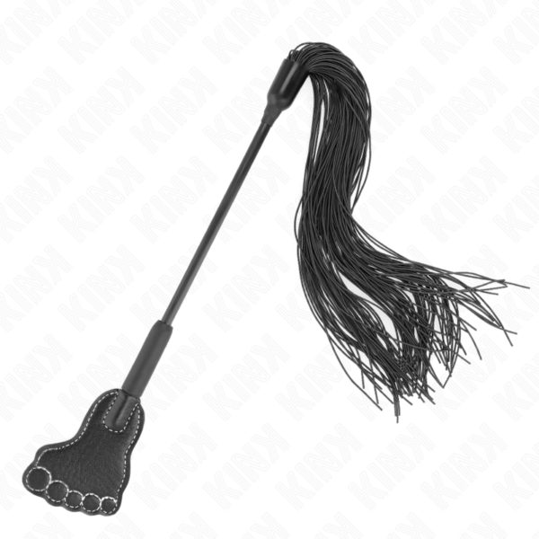 Imagen del artículo erótico KINK - PALA FORMA DE PIE CON LÁTIGO DE BORLA 31 CM de KINK IMPACT & TOUCH en la sección BDSM & BONDAGE |Artículos BDSM|Látigos BDSM de Millenial Sexshop.