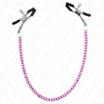 KINK - PINZAS PARA PEZONES CON CADENA VIOLETA 30 CM - Imagen 3