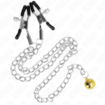 Imagen del artículo erótico KINK - PINZAS PARA PEZONES CON CAMPANA DORADO Y CADENA 30 CM de KINK NIPPLE GRIP en la sección BDSM & BONDAGE |Artículos BDSM|Pinzas Pezones BDSM de Millenial Sexshop.