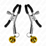 KINK - PINZAS PARA PEZONES CON CAMPANILLA DORADA 6 CM - Imagen 2