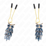 Imagen del artículo erótico KINK - PINZAS PARA PEZONES CON COLGANTE DE BÚHO 6 CM de KINK NIPPLE GRIP en la sección BDSM & BONDAGE |Artículos BDSM|Pinzas Pezones BDSM de Millenial Sexshop.